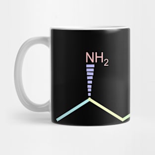 Adderall Kawaii Pastel Rainbow Molecule Mug